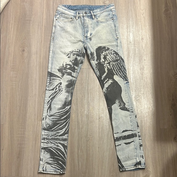 Kshbi Chitch Lovesik Angel print Jeans
